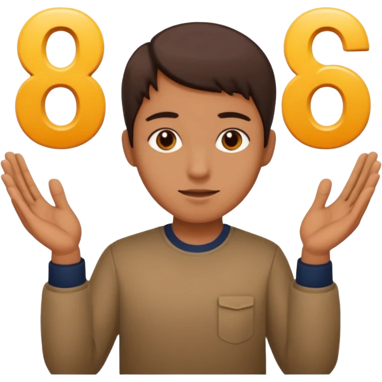 Fuse 🤷‍♂️6️⃣7️⃣ ( make the 6 7 go on his hands) emoji