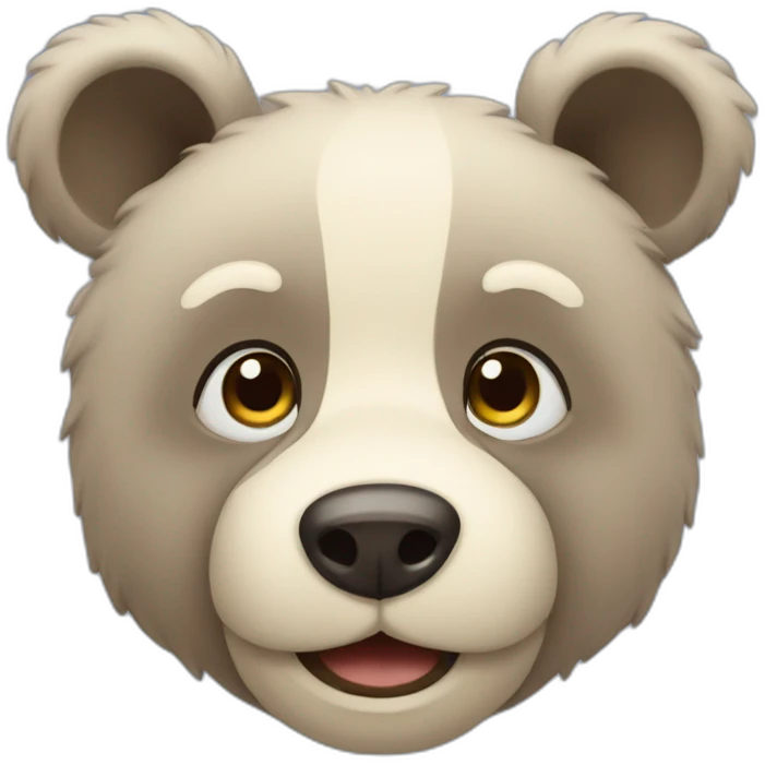 Bleu cute bear emoji