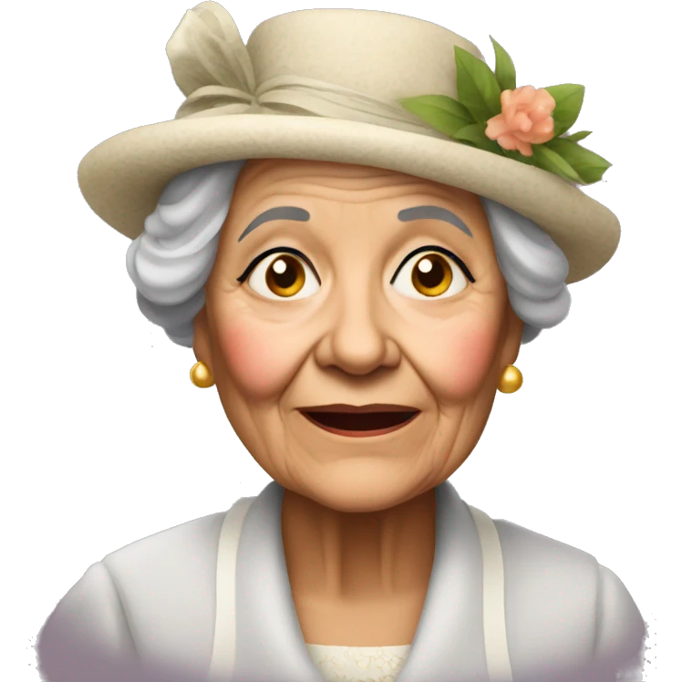 Grand mère voilée  emoji