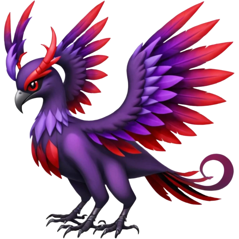 Braviary-Yveltal-Lunala-Fakémon-hybrid-creature (full body)  emoji