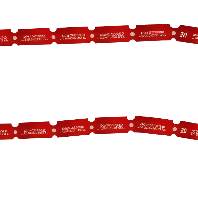 Ticket de oferta de descuento color rojo estilo tienda de ropa emoji