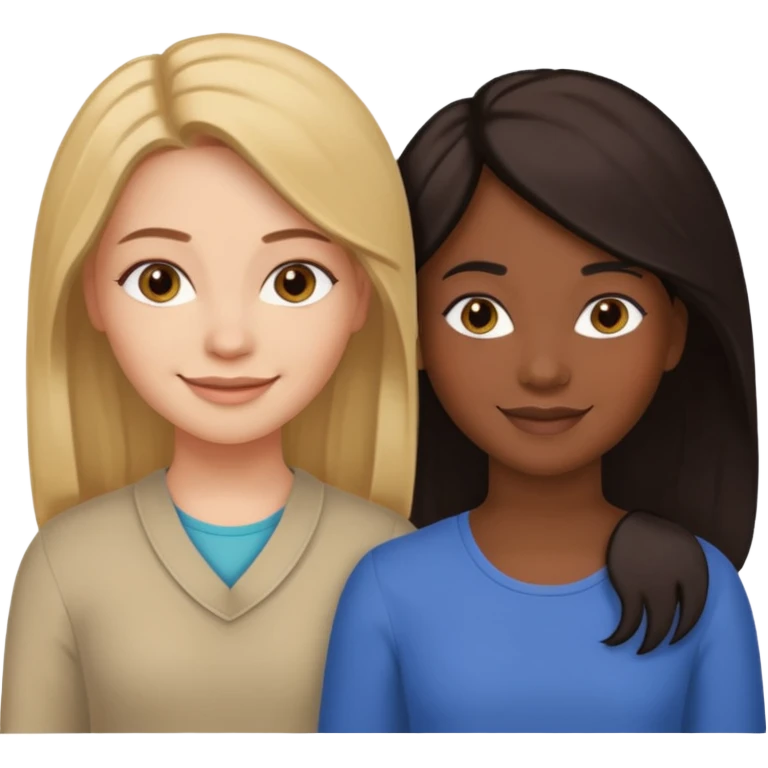 two sisters – Sonya and Taya they look different) emoji