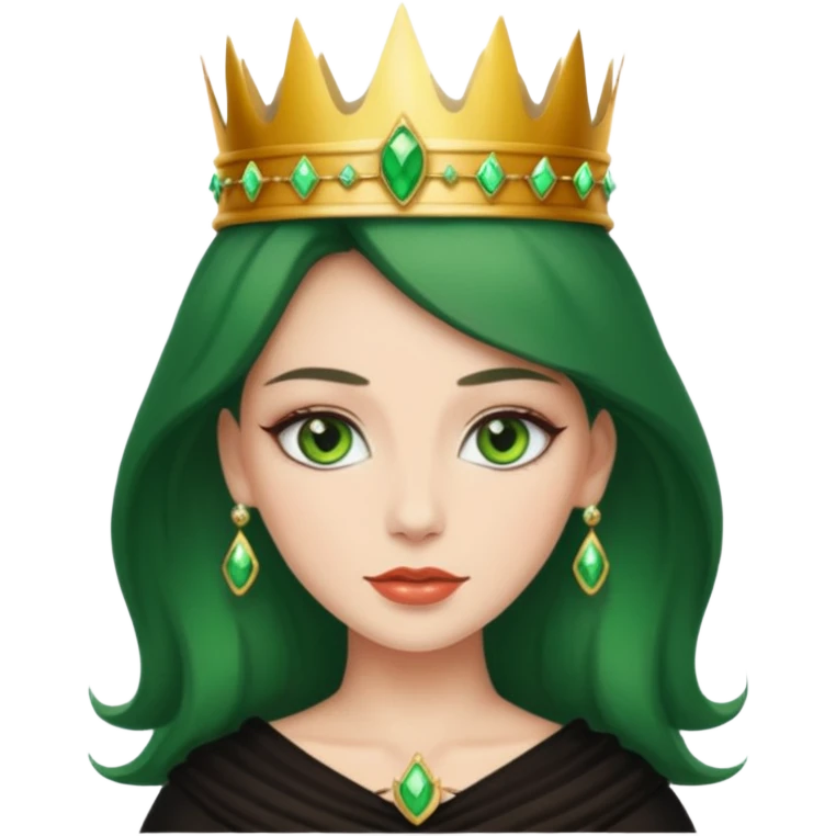 Sexy Queen Green eyes emoji
