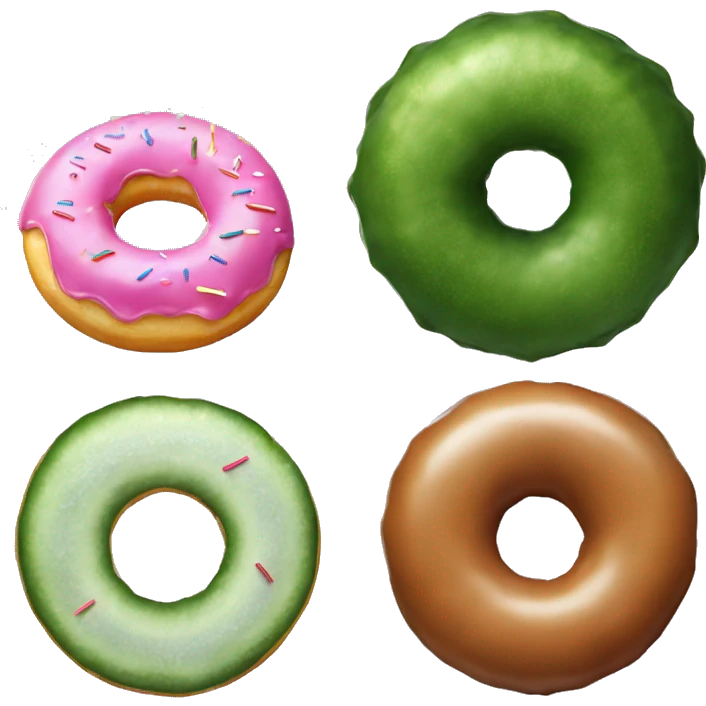 Cucumber and a donut emoji