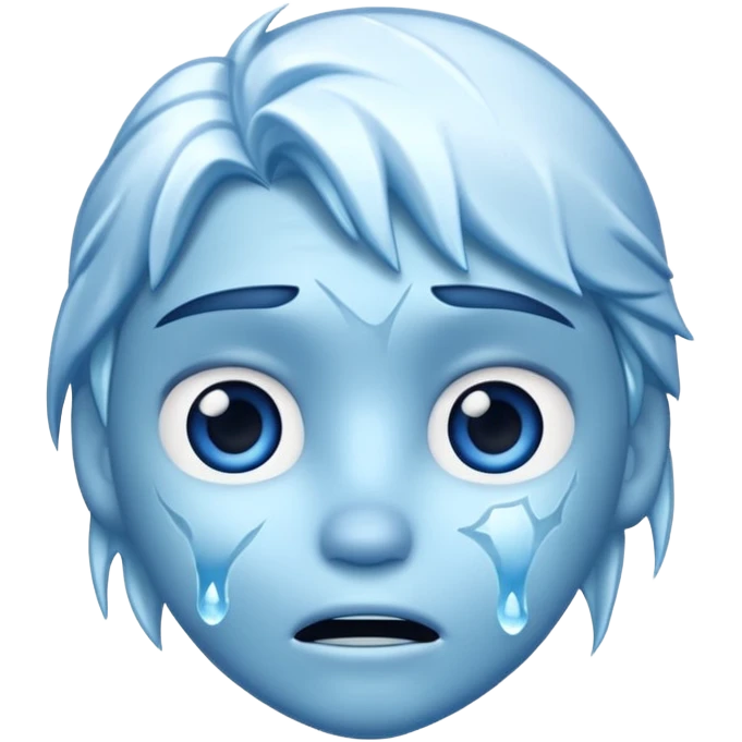 Frozen icy distraught iOs emoji emoji