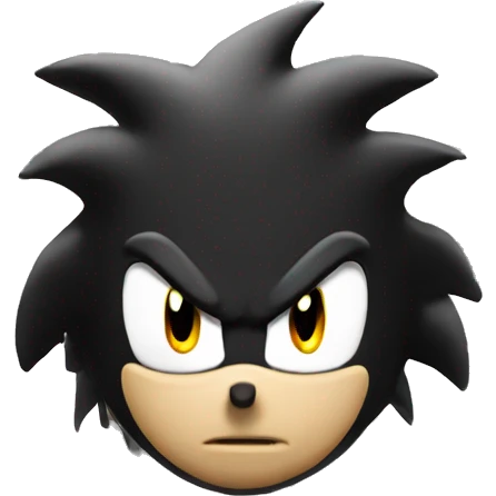 shadow the hedgehog emoji head  emoji