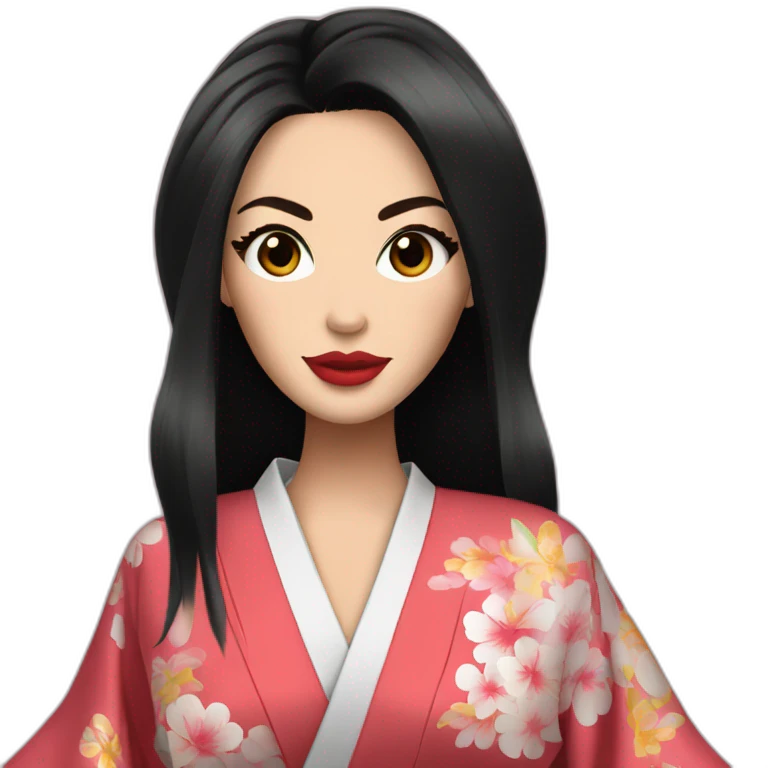 kimono in megan fox emoji