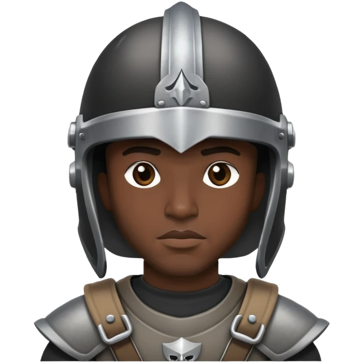 black man with raider helmet emoji