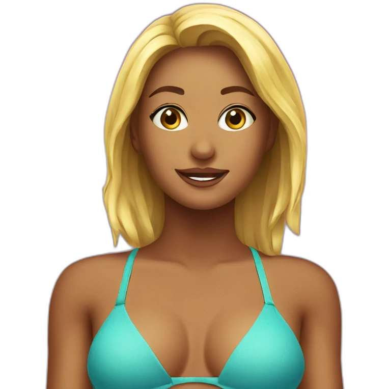 bikini girl emoji