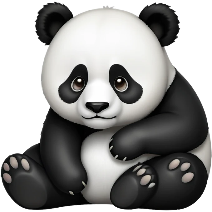 Panda bored emoji