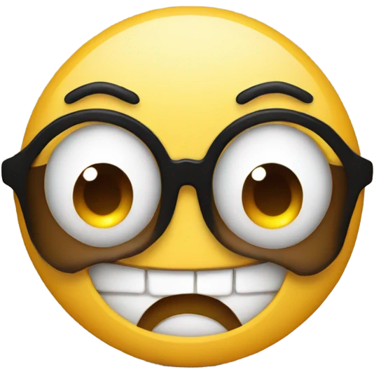smiling with wink eye in distress  emoji