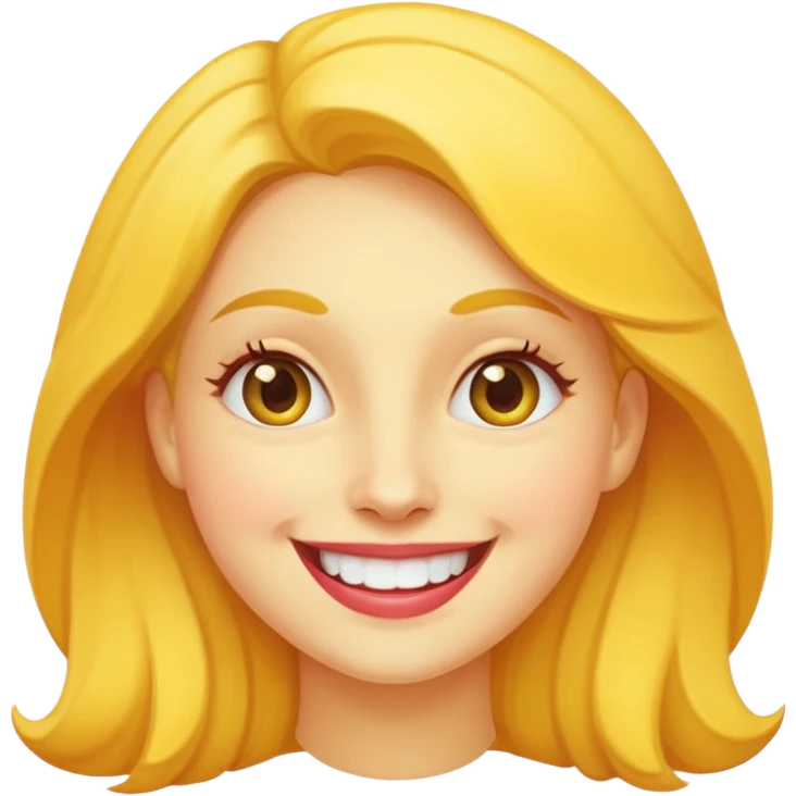 Nake the yellow woman from WhatsApp emoji