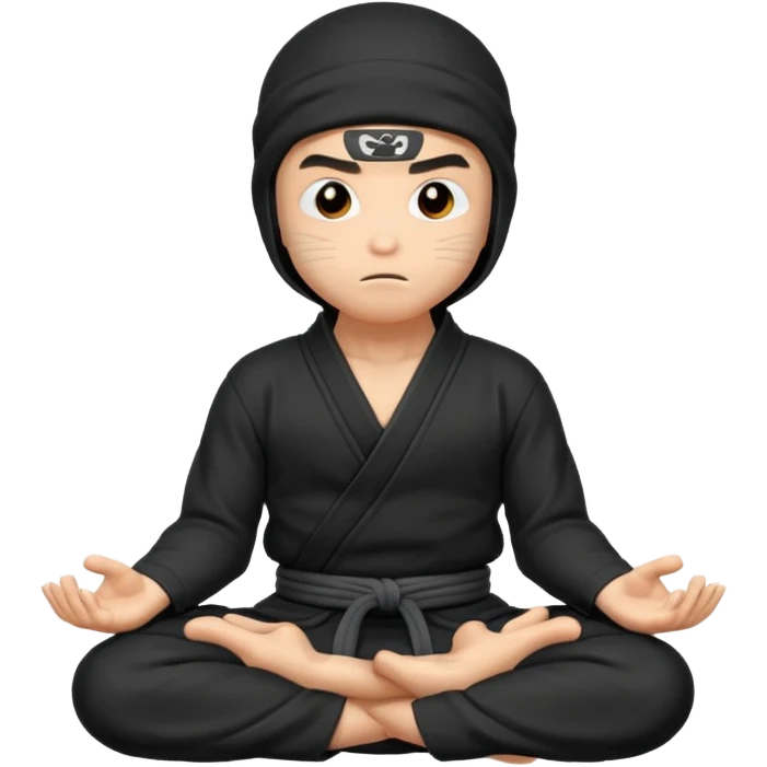 ninja meditating emoji