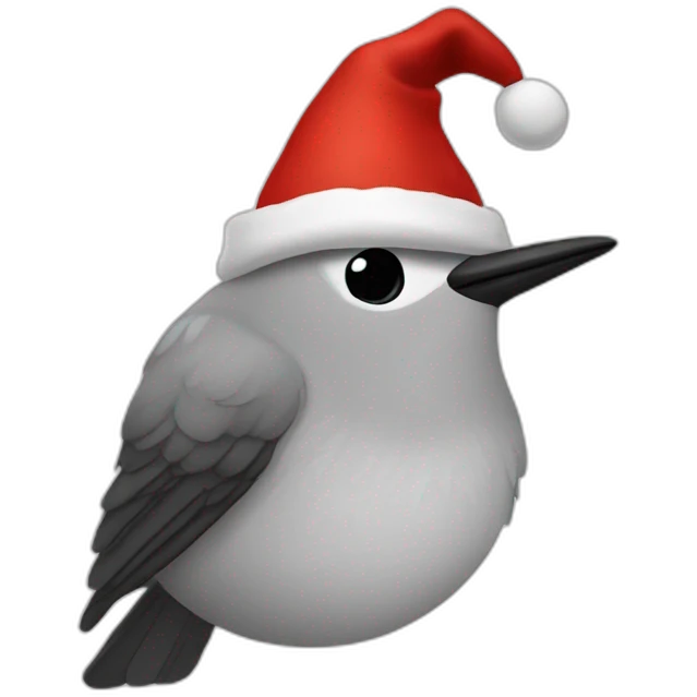 mockingbird santa hat emoji
