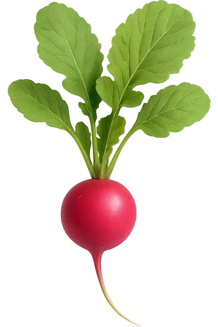pink radish, no background emoji