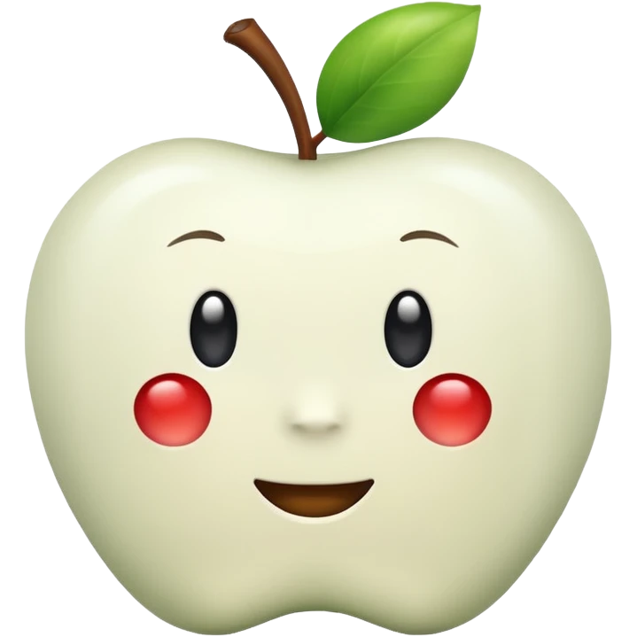 white apple emoji