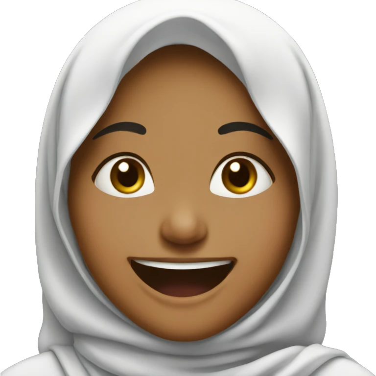 muslim girl laughing emoji