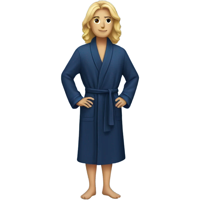 Navy blue robe emoji