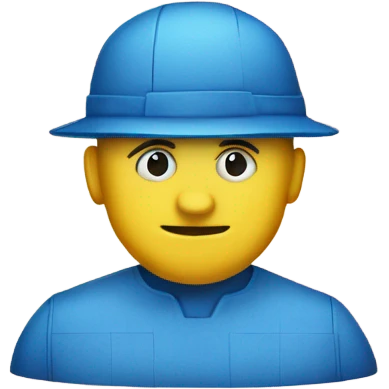 a blue paper with a blueprint on it emoji
