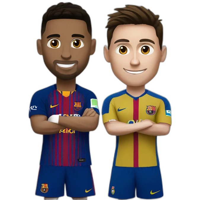 ronaldo and messi emoji