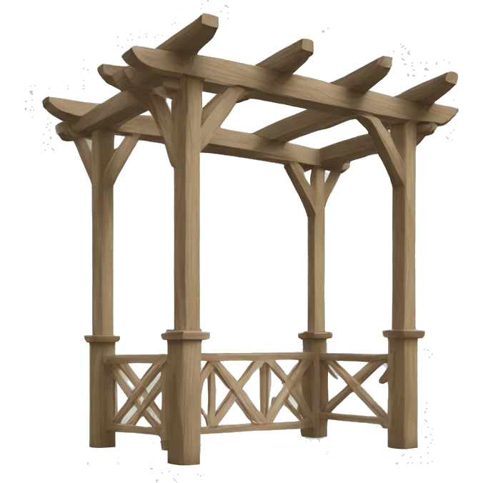 Wooden pergola ￼ emoji
