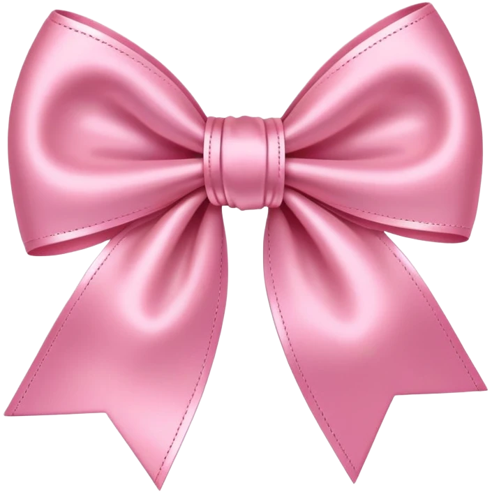 pretty pink bow emoji