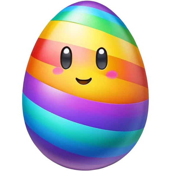 easter rainbow egg emoji
