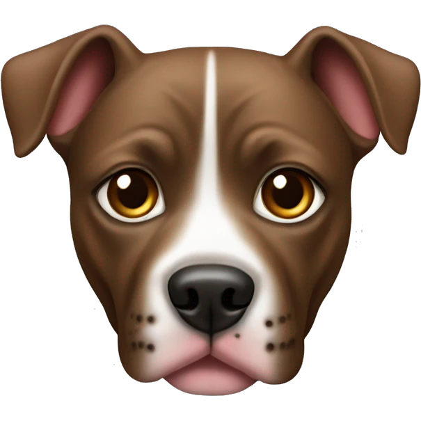 Dog pitbul color coffe emoji