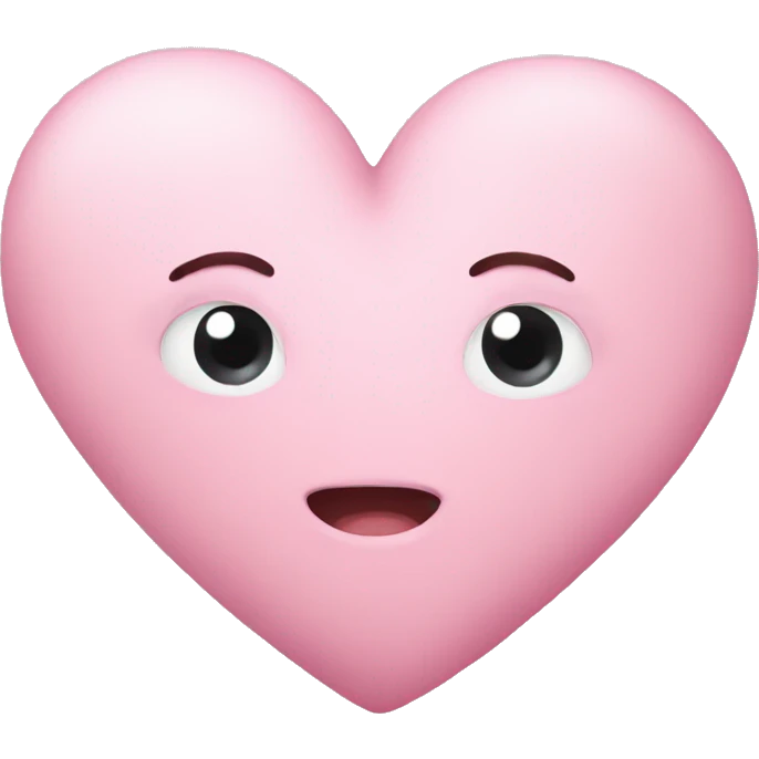 Cozy soft pink heart emoji