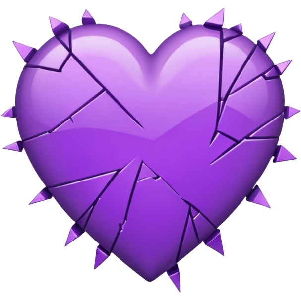 purple broken heart emoji