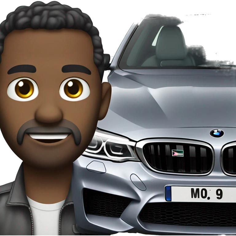 Guy in BMW M5 F90 emoji