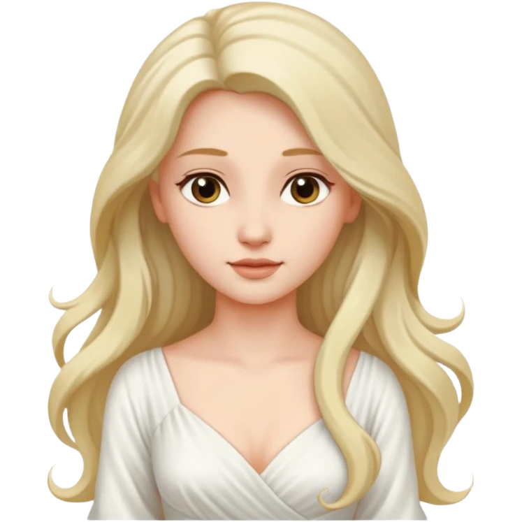 une belle personne a partir du buste tourné de 3/4
 emoji