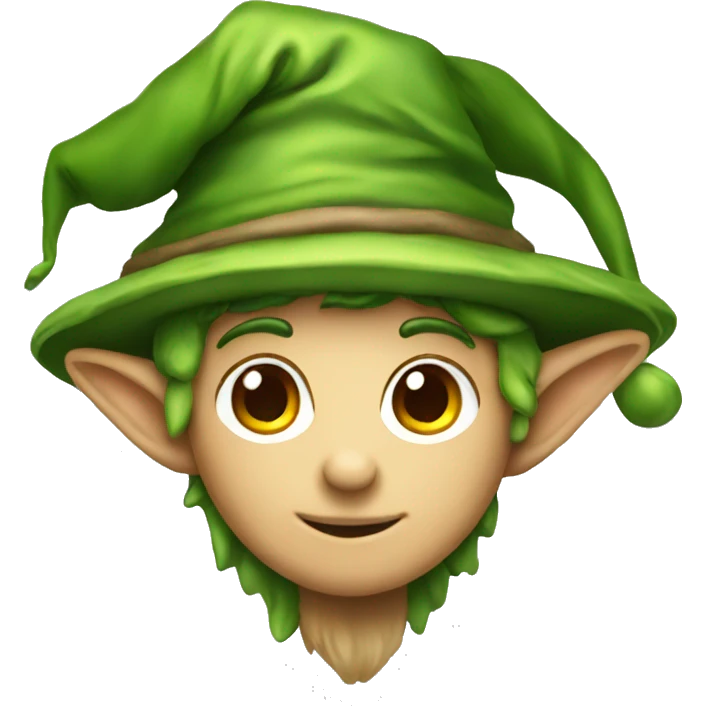 tree elf with hat emoji