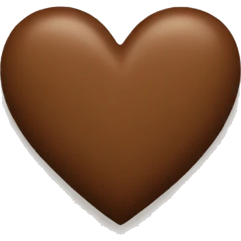 Brown heart emoji