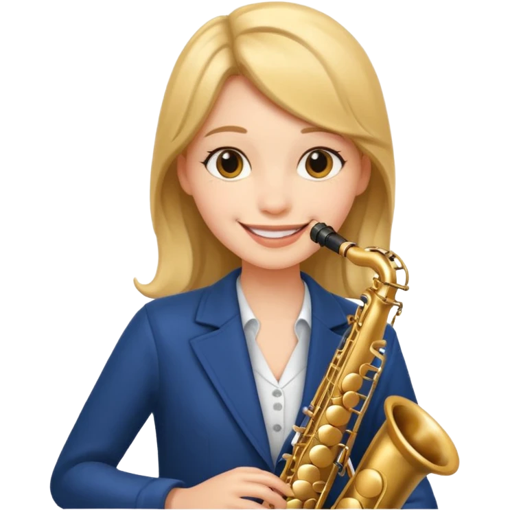 girl playing saxophone emoji