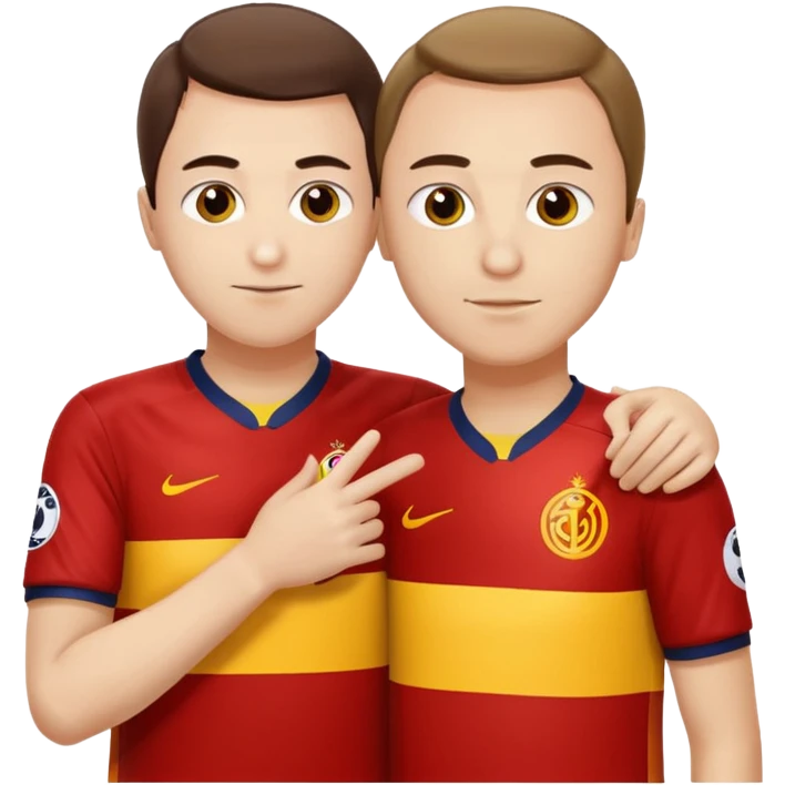 Galatasar lı bir taraftar fenerli bir taraftara sarırıp sus işareti yapıyor emoji