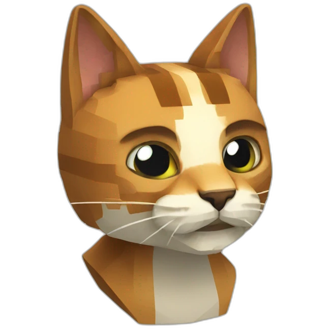 a cat in minecraft emoji