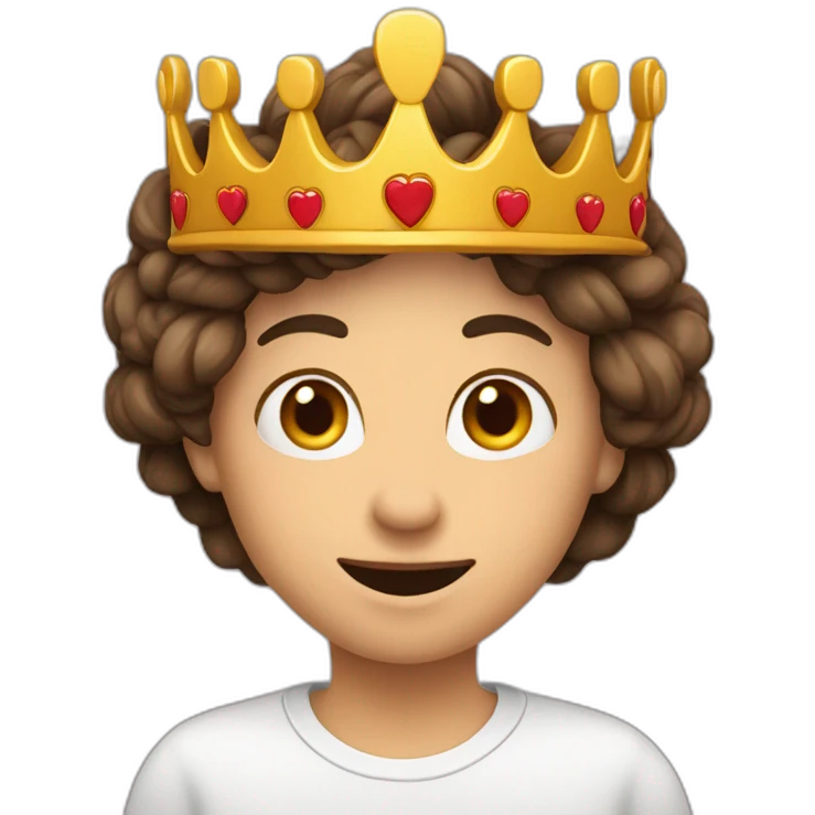 Coeur avec une couronne emoji