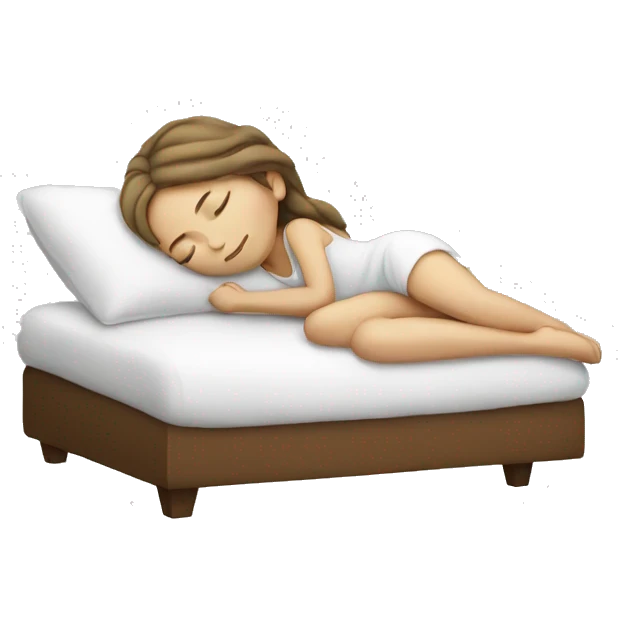 White girl sleeping emoji