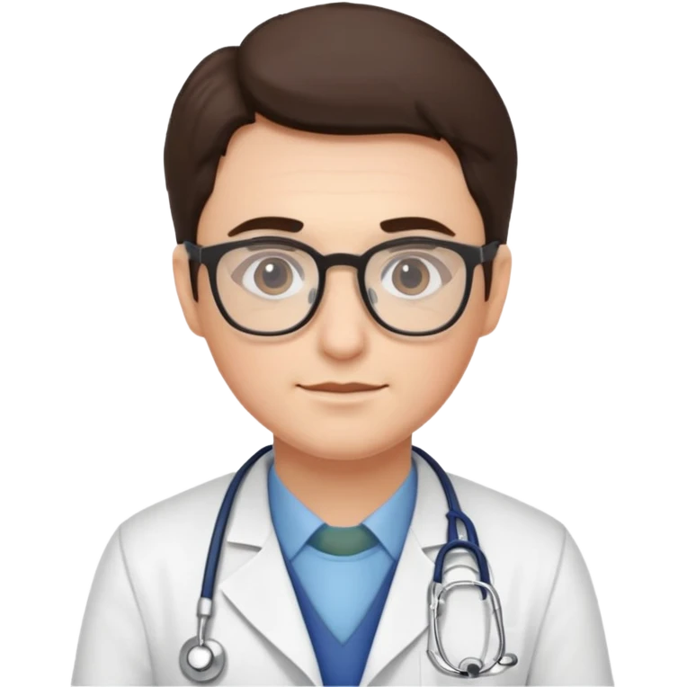 Doctor with glasses emoji