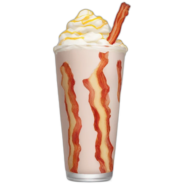 Bacon shake emoji
