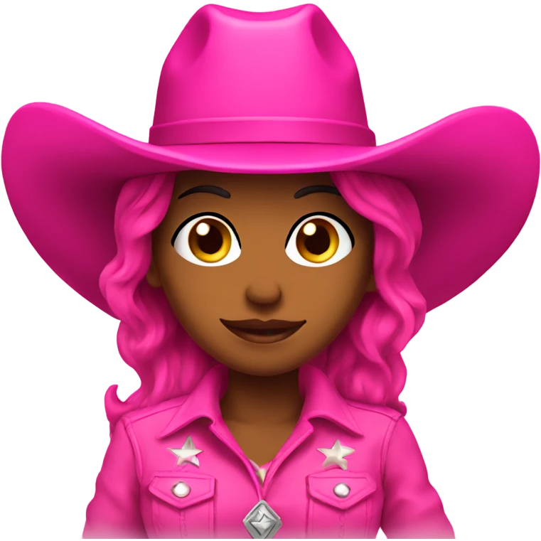 Hot pink cowgirl emoji
