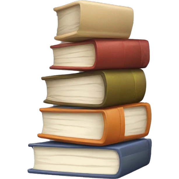 A stack of books emoji