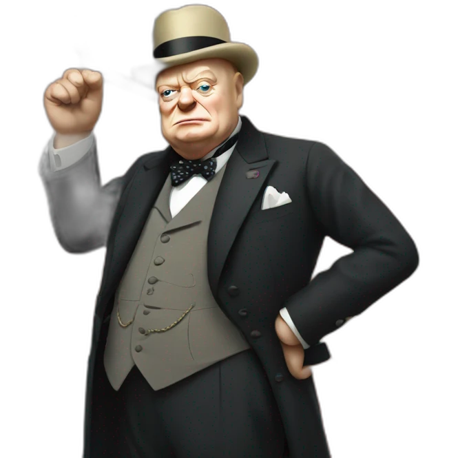 winston churchill pointing right emoji