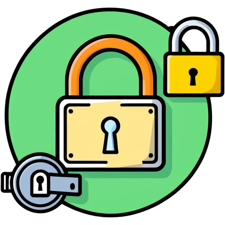 Circle with cash in it and a lock in front of it emoji