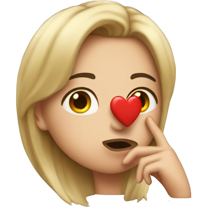 Me blowing a kiss heart emoji
