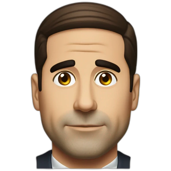Michael Scott avec une tasse de café  emoji