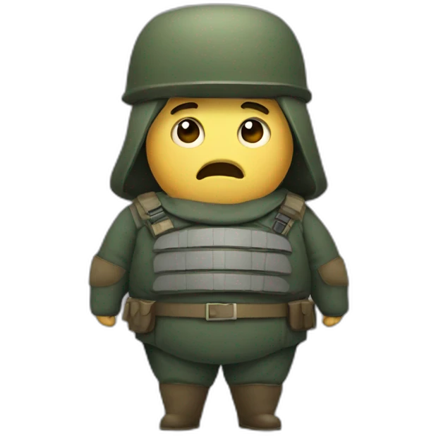 fat soldier emoji