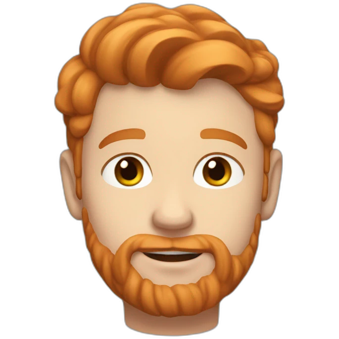 tom crossman with ginger hair emoji