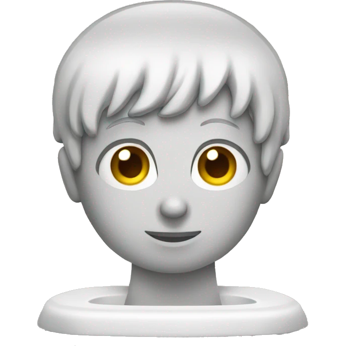 Baño con cabeza emoji